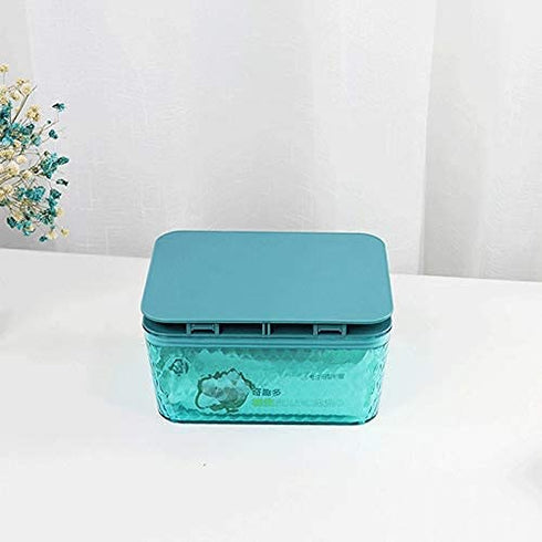yuanxue Clear Wet Wipes Box, Wet Dry Tissue Box Cover Holder, Facial Tissue Storage Box Baby Wipes Fresh Dispenser