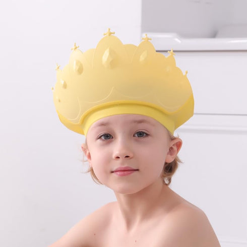 Thcbme set 0-9 Baby Shower Cap Shield, Baby bath shower cap/water cup/massage brush,Visor Hat for Eye and Ear