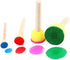 Art & Craft Mini Flower Sponge Brush Set - Fun DIY Painting Drawing Tools for Early Learning