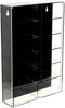 MJ08012BK Showcase Wall Mount for 1:64 Cars, Holds 12 Cars, Dimensions 8.11" x 2.25" x 12"