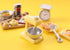 10PCS Set 1:12 Miniature Dollhouse Waffle Maker Toaster Scale Stand Mixer Flour Kitchen Decoration Modern Mini House