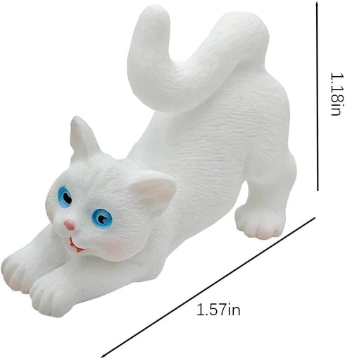 josaner-zz 1/12 Dollhouse Cats w/ Scale Accessories Mini Furniture Model Wooden Miniature