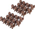 Pack of 24 Kewpie Babies - Brown Babies for Baby Shower Favors, Cake Decorations, 2-1/2" L x 2-1/4" H