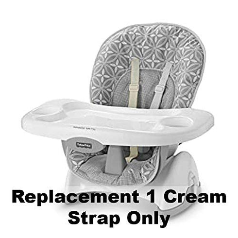 Replacement Part for Fisher-Price Space-Saver Highchair W4120, Includes 1 Cream Shoulder Strap, Fits Many Models