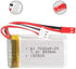 Itexkun 2 7.4V 850mAH 20C 703048 U829A U829X X600 Pcs Lipo Battery JST Plug for UDI MJX Remote Control Car Boat Drone
