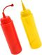STOBOK 2Pcs Fake Mustard and Ketchup Bottle Funny Fake Salad Dressing Bottle