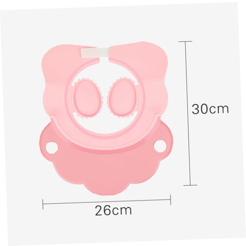 Vaguelly Adjustable Baby Shower Cap Silicone Infant Bathing Hat for Baby Shampoo Hat Cartoon Suitable for Haircuts