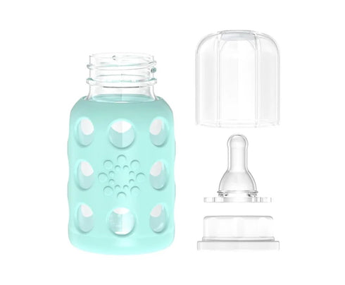 4 oz Pack 4 2- 1- 1- Lifefactory Glass Baby Bottle BPA Free | Protective Silicone Sleeve | of | Lavender, Mint