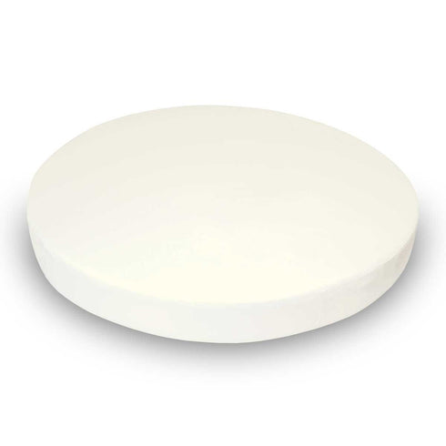 SHEETWORLD.COM SheetWorld Baby Fitted Round Crib Sheet, 100% Cotton Flannel Sheet, Unisex Boy