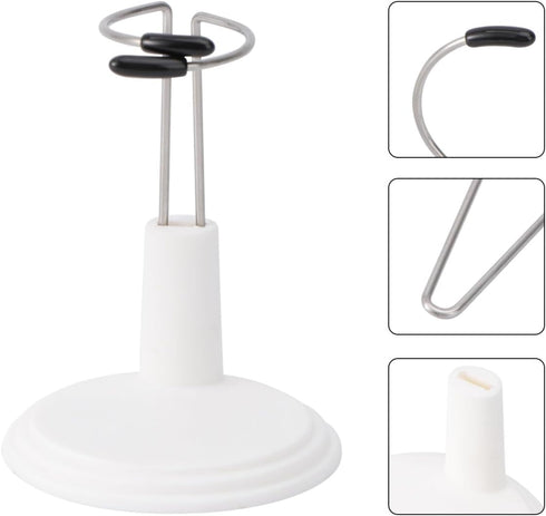 NUOBESTY Doll Stands Display Holder, 4pcs White 15cm Bracket Support Bear Stand for Home