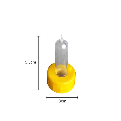 Bingche 50pcs Durable Small Animal Drink Cow Calf Screw On Bottle Lamb Puppy Kitty Goat Sheep Pacifier Feeding