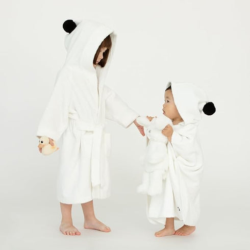 3-5Y Konny Kids Bathrobes, Hooded Towel, Oeko-TEX Certified Bathrobes, Ultra Soft, Quick-Dry Washcloth for Baby Boys