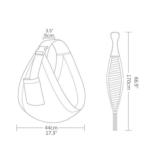 ICRPSTU Summer 3D Breathable Baby Carrier - Adjustable Mesh Baby Carrier Wrap with Thick Shoulder Straps and Pocket