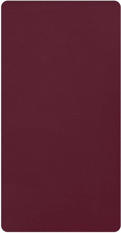 CZXW Wine Red Crib Sheets Fitted 52" x 28" Natural Cotton Soft &