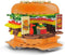 General Jim's Burger Joint Restaurant, 209 Piece Modular Building Blocks Brick Model, Amusement Park Burger Stand Toy