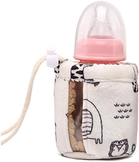 ikasus Baby Milk Bottle Insulation Cover With String, Glass Nursing Feeder Keep Warm