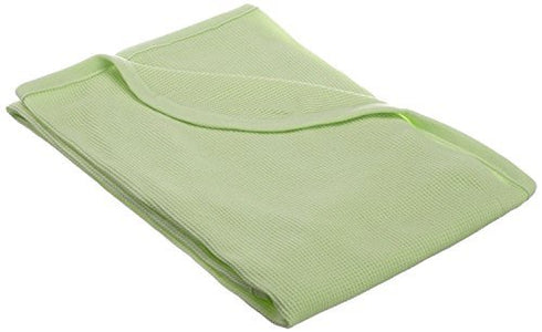 TL Care 100% Cotton Thermal Waffle Swaddle Blanket, Soft Stretchy Celery, 30" x 40" for Boys and Girls