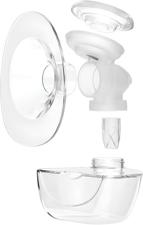 Zomee Fit Breast Shield Replacement Kit 25mm Wearable Pump Flange, Diaphragm, Duckbill