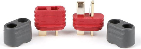 10 Pairs Amass T-Plug Connector, Anti-Slip Male and Female Adapters with Caps for RC LiPo Battery Motor ESC