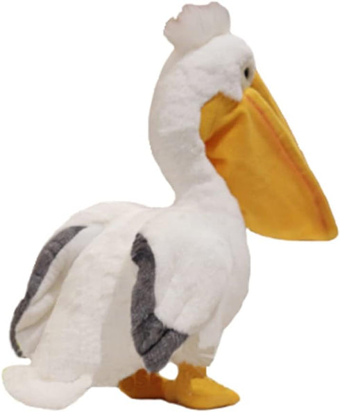 Cute Life Like Pelican Bird Plush Toy, 16in Simulation Nature Bird Doll Birthday Gift for Children