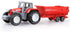 HOMSEEK Set Toy,(Set 4) Kid's Farm Tractor Toys with Trailers,Alloy and ABS Cake Decorating Car Truck Funny Tractor