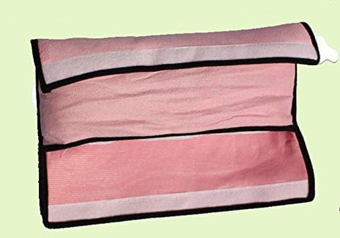 2 pcs Auto Pillow Car Safety Belt Protect - Shoulder Pad, Vehicle Seat Belt Cushion for Kids (Grey, Pink)
