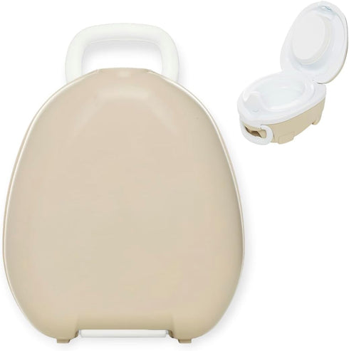 My Carry Potty - Natural Beige Travel Potty, Award-Winning Portable Toddler Toilet