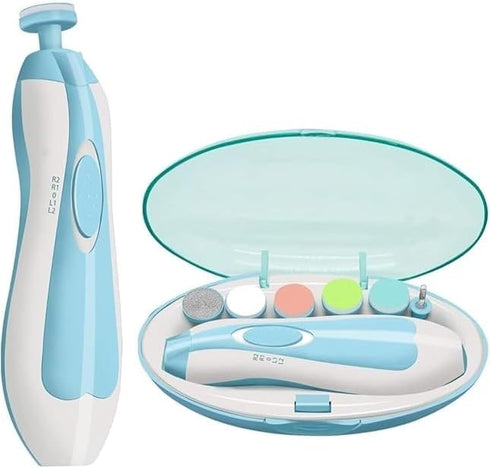 Generic Baby Electric Nail Care Set, 6-in-1 Infant Nail Trimmer Kit with Storage