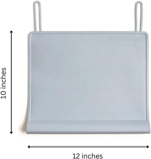 The Table Tyke Silicone Placemats for Toddlers with Patented Edge Bumper | Kids Placemats Non Slip Travel Ready | Baby