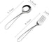 Stainless Steel Child Toddler Flatware Set, 6 Pieces Kids Fork and Spoon, Mirror Polished for Lunch Supplies
