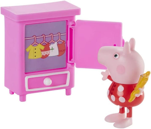Peppa Pig Peppa's Adventures Bedtime with Peppa Accessory Set, Figure and 5 Accessories for Preschool Ages 3 and Up