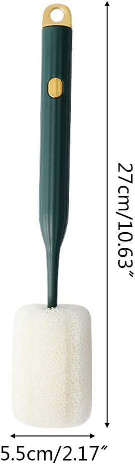 TTTLLNN Baby Bottle Brush Water Bottle Coffee Tea Glass Cup Brushes with Long Handle Soft Sponge Scrubber Kitchen Tool