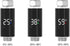 Minhe 0C99C 92 mm Digital Shower Water Thermometer with LED Display, Range, Colour-Coded Safety Indicator
