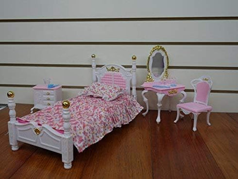 Dollhouse Furniture - Bedroom and Beauty Play Set