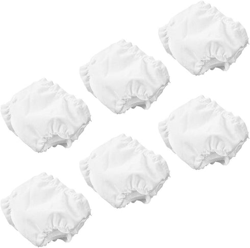 NUOBESTY White Doll Diapers - Baby Doll Underwear, Adjustable Reusable Doll Diapers, 6pcs