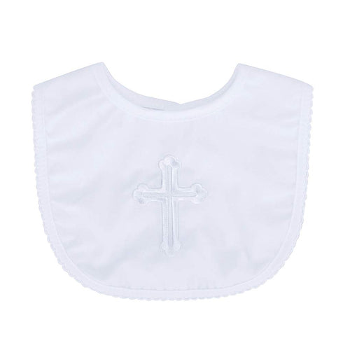 ESTAMICO Infant Baby Boy's Girl's Christening Baptism Outfits – Embroidered Cross Bib