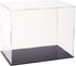 FINGERINSPIRE Clear Plastic Minifigure Display Cases 10.2x6.3x8inch with Black Base for Models, Dolls, and Collections