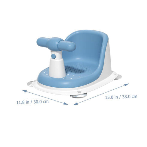 Bathtub Seat with Backrest Support for Bathing Non-Slip Shower Chair for Newborns and Easy to Maintain Light Blue Bath