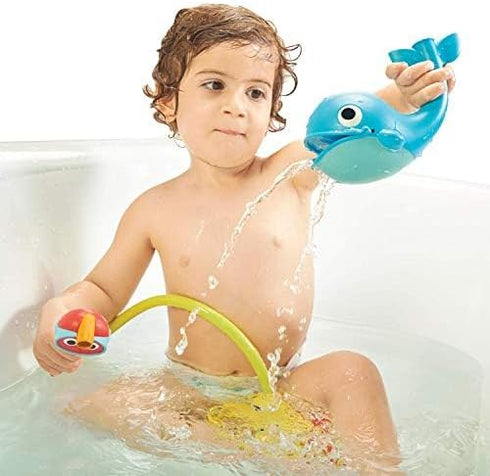 1-3)- Yookidoo Baby Bath Toy (Ages Submarine Spray Whale With Hand Pump and Hose - Mold Free Battery Operated Toddler