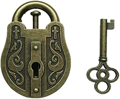 GINFH 3D Brain Teaser Puzzle Unlock Interlocking Puzzle Metal Hole Lock Adult Educational Toy IQ Puzzle (Lock Metal