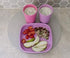 Re-Play Made in USA Toddler Dinnerware Set - 10 oz. Open Cup, 7" Flat Plate, 12 Oz. Bowl, Fork and Spoon - Purple