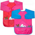 Kids Art Smocks 2 Pack, Long Sleeve Painting Smock with 3 Pockets for Ages 3-8