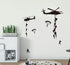 Army Wall Decors for Wall, Military Airplane Helicopter Vinyl Stickers for Teens Boys Bedroom Kids Room (TM-16).