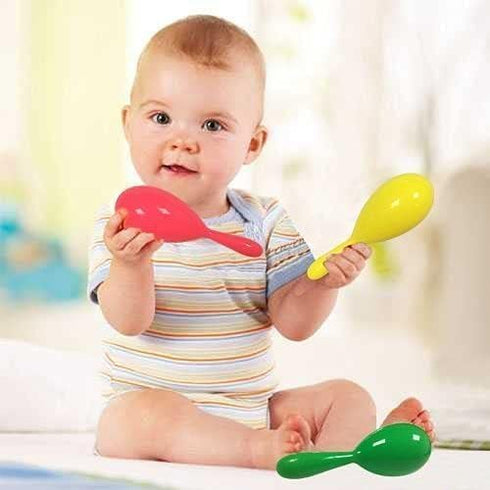 24pcs Mini Maracas for Kids, Mexican Fiesta Party Favors, Plastic Shakers for Birthday Supplies