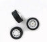 10pcs Toy Car Wheels 20mm Rubber Tire for 2mm Shaft DIY Model Accessories