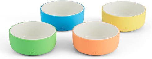 Elk and Friends Kids Porcelain Bowls with Silicone Sleeves | Suitable for