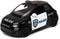 KiNSMART FIAT 500e Police Car - 1:28 Scale 5 Inch Die Cast Metal Pull Back Action Model