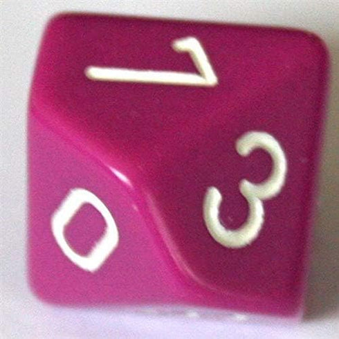 Chessex CHX25427 Opaque Light Purple/White Dice Set, Multicolor