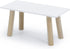 1:12 Dollhouse Miniature Coffee Table Wooden Furniture Scale Rectangle Side End Table Mini House Tea Table Model