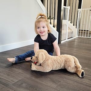 26'' LotFancy Dog Stuffed Animals, Cuddly Golden Retriever Stuffed Animals, Dog Plush Toy, Large Stuffed Dogs